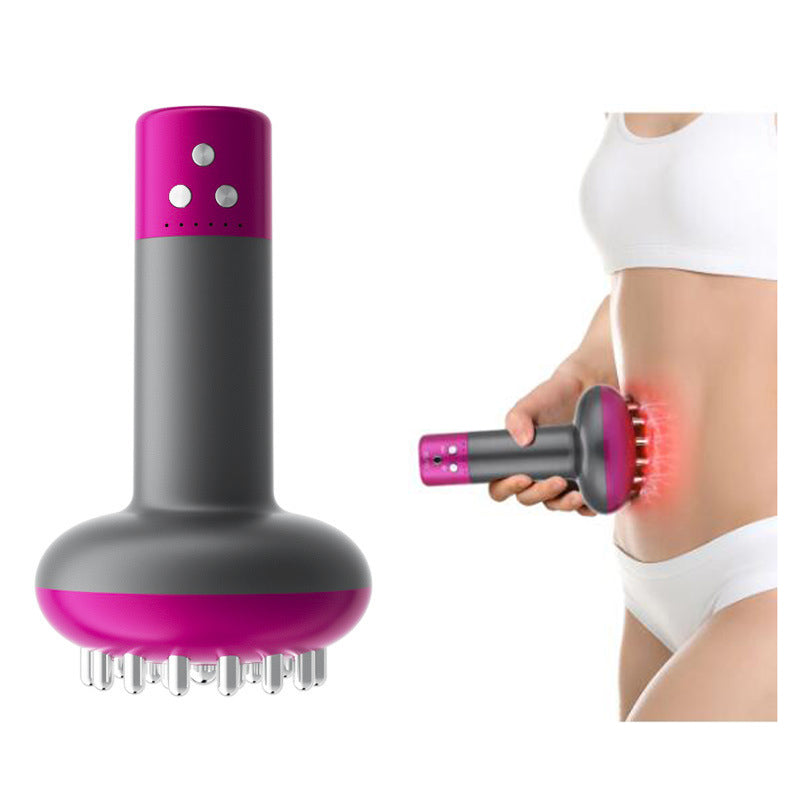 Micro-current Heating Vibration Device Handheld Massager Brush