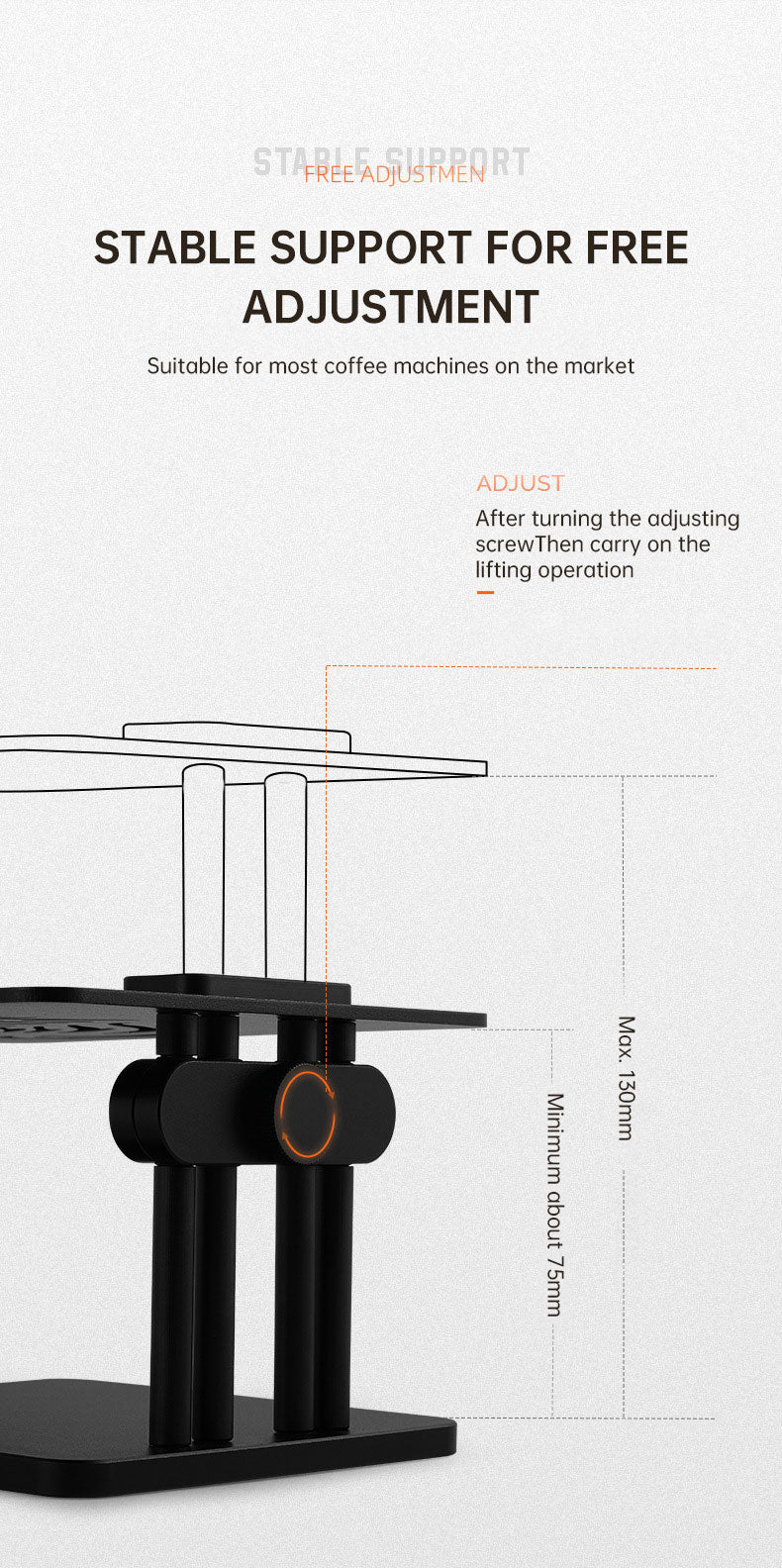 Adjustable Coffee Weighing Rack