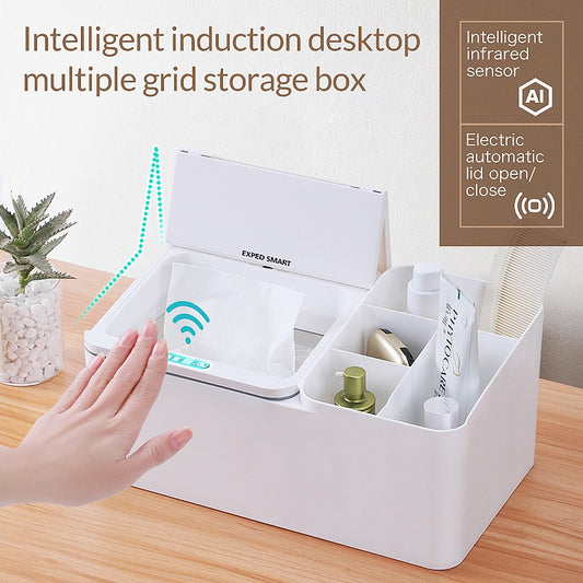 Inductive electric desktop storage box