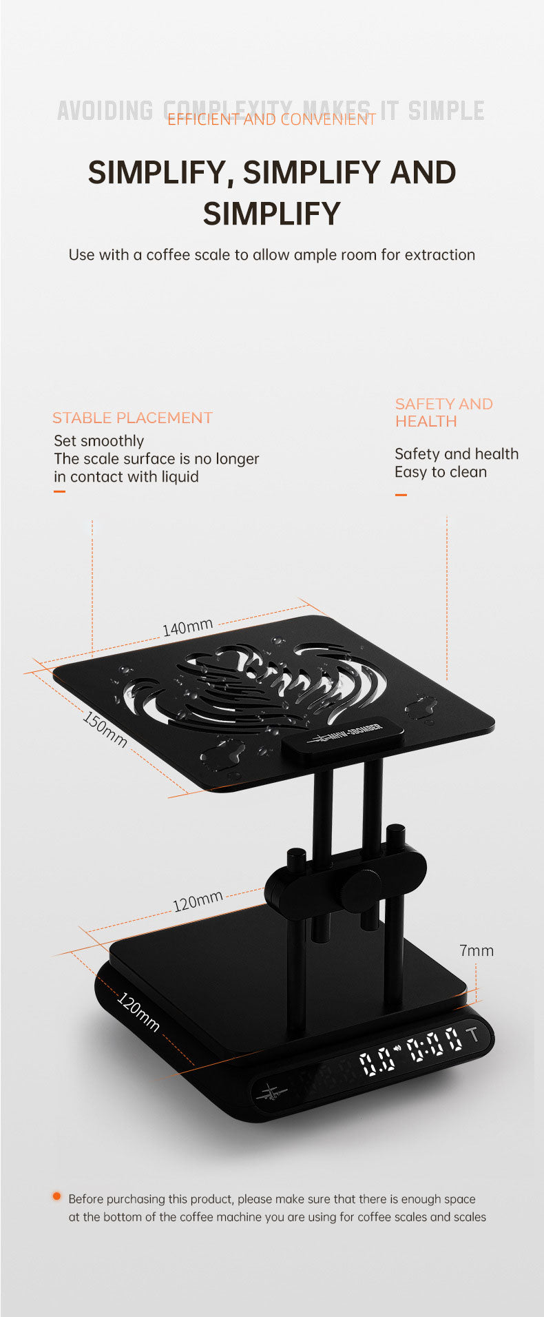 Adjustable Coffee Weighing Rack