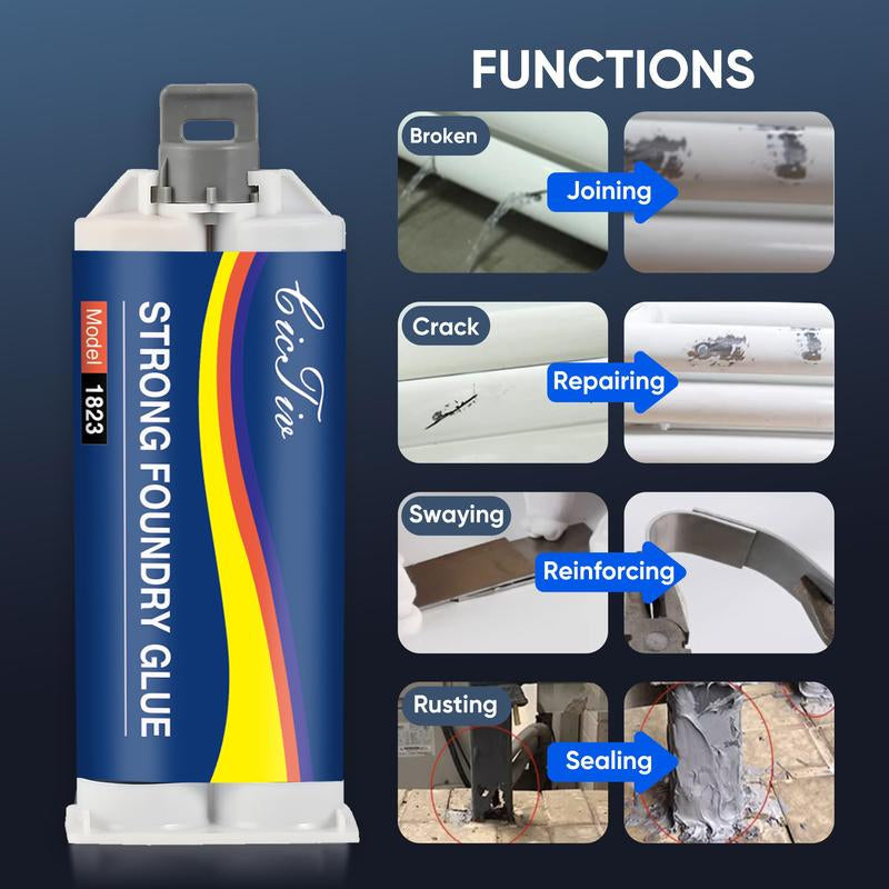 Casting Glue - High-Temp Metal Repair Adhesive, Durable & Versatile