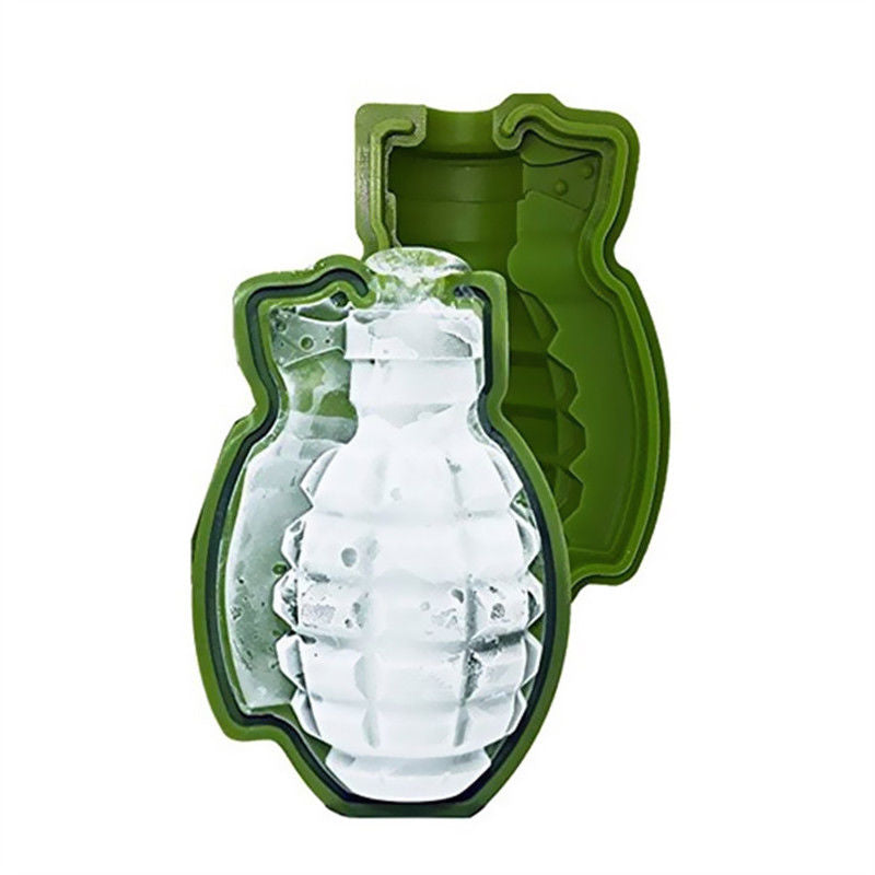 3D Ice Buckets Cube Mold Grenade Shape Ice Cream Maker