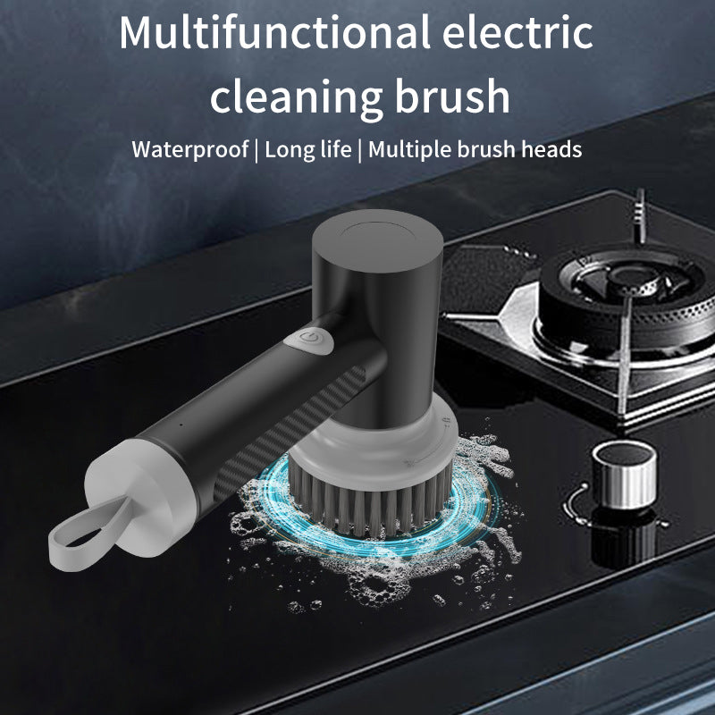 Hand-Held Electric Cleaning Brush Kitchen Stove Brush