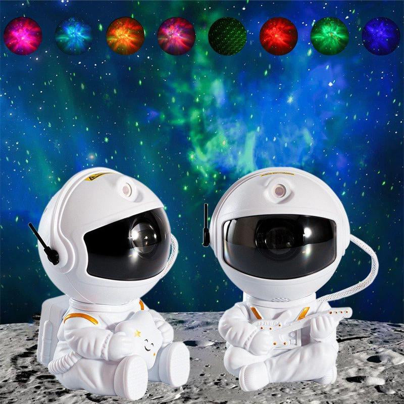 Bedroom Lamp Starry Night Astronaut Projector with 8 Modes