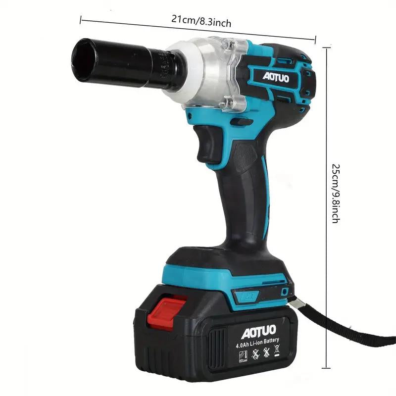 Cordless Impact Wrench 21V with Brushless Motor and High Torque