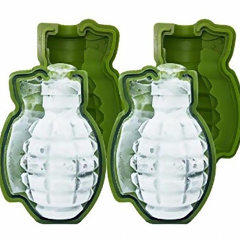 3D Ice Buckets Cube Mold Grenade Shape Ice Cream Maker