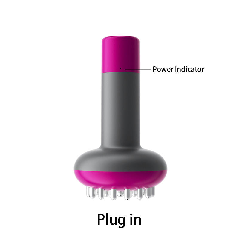 Micro-current Heating Vibration Device Handheld Massager Brush