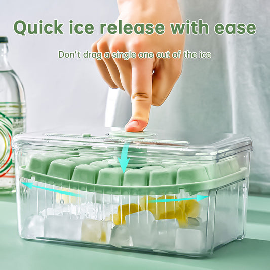 press type ice cube ice box refrigerator ice cube artifact silicone mo