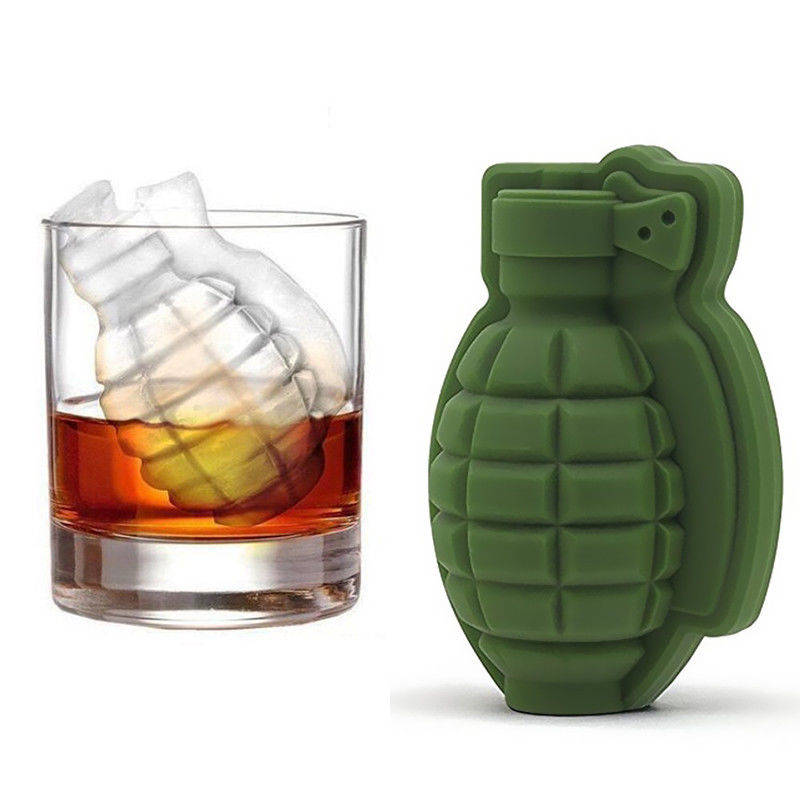 3D Ice Buckets Cube Mold Grenade Shape Ice Cream Maker