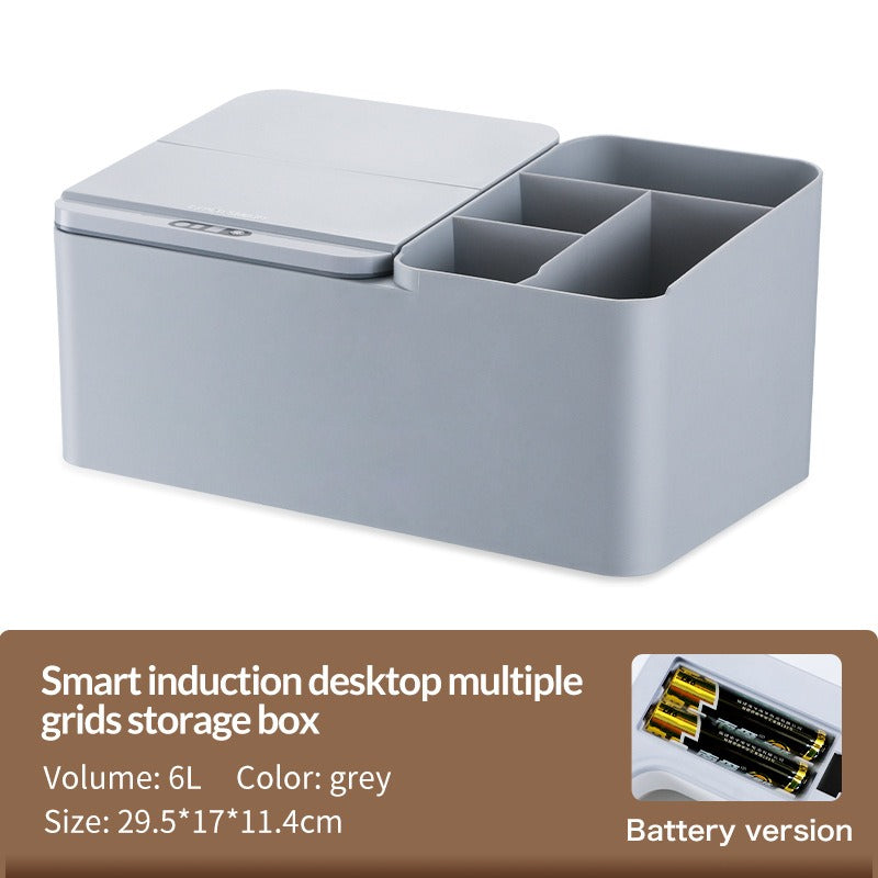 Inductive electric desktop storage box
