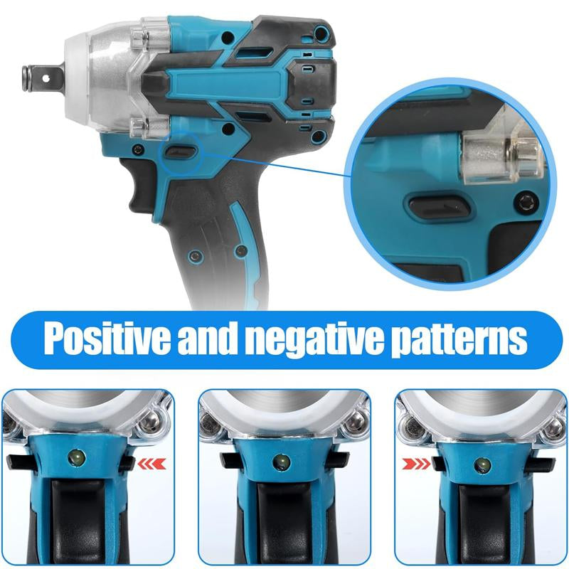 Cordless Impact Wrench 21V with brushless motor and high torque performance.